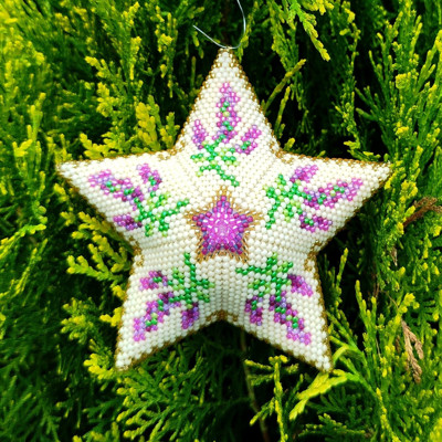 3D hvězda Lavender
